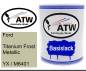 Preview: Ford, Titanium Frost Metallic, YX / M6401: 1L Lackdose, von ATW Autoteile West.